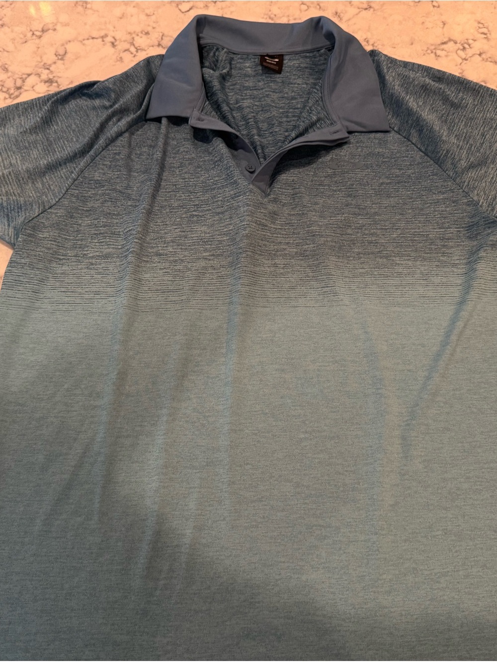 Oakley Men's Blue Gradient Polo Shirt